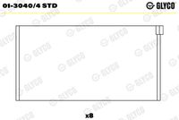 GLYCO 0130404STD - Código de motor: OM 616.939<br>año construcción desde: 09/1982<br>año construcción hasta: 02/1989<br>Nº de componente: 01-3040<br>dimensión inferior [mm]: 0,5<br>