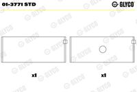 GLYCO 013771STD - Código de motor: OM 604.915<br>Nº de componente: 01-3771<br>dimensión inferior [mm]: 0,25<br>