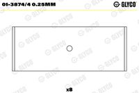 GLYCO 0138744025MM - Código de motor: AER<br>año construcción desde: 05/1997<br>Espesor [mm]: 1,63<br>para un diám. de eje de [mm]: 41,68<br>para diám. carcasa de [mm]: 44,99<br>Diám. carcasa [mm]: 45,01<br>sobremedida [mm]: 0,5<br>Se requiere adicionalmente artículo Nº: BM1035<br>Se requiere adicionalmente artículo Nº: BT3015<br>para diámetro de abertura hasta [mm]: 41,7<br>