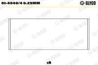 GLYCO 0140404025MM - Cojinete de biela