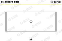 GLYCO 0141004STD - Código de motor: BMY<br>para OE N°: 036 105 701 AB<br>Espesor [mm]: 1,406<br>Ancho [mm]: 17,2<br>Diámetro exterior [mm]: 50,59<br>para un diám. de eje de [mm]: 47,73<br>para diám. carcasa de [mm]: 50,59<br>Diám. carcasa [mm]: 50,61<br>Se requiere adicionalmente artículo Nº: BM1035<br>Se requiere adicionalmente artículo Nº: BT3015<br>para diámetro de abertura hasta [mm]: 47,75<br>