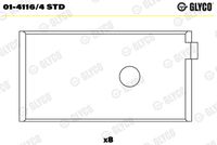 GLYCO 0141164STD - Cojinete de biela