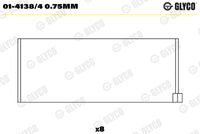 GLYCO 0141384075MM - Código de motor: K4M 842<br>Nº de componente: 2950RAA<br>Versión: Without oil hole<br>dimensión inferior [mm]: 0,5<br>