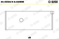 GLYCO 0145584050MM - Código de motor: 170C (XN1T)<br>Nº de componente: 2865RA<br>dimensión inferior [mm]: 0,3<br>