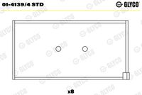 GLYCO 0141394STD - Cojinete de biela