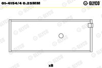 GLYCO 0141544025MM - Código de motor: 188 A4.000<br>Espesor [mm]: 1,548<br>Ancho [mm]: 19<br>Diámetro exterior [mm]: 45,12<br>para un diám. de eje de [mm]: 41,97<br>para diám. carcasa de [mm]: 45,12<br>Diám. carcasa [mm]: 45,14<br>Se requiere adicionalmente artículo Nº: BM1052<br>para diámetro de abertura hasta [mm]: 41,99<br>