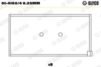 GLYCO 0141604025MM - Cojinete de biela