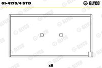 GLYCO 0141754STD - Cojinete de biela