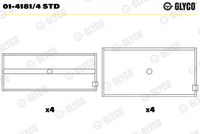 GLYCO 0141814STD - Cojinete de biela