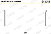 GLYCO 0142004030MM - Código de motor: 162 (XUD9)<br>Espesor [mm]: 1,836<br>Ancho [mm]: 20,2<br>Diámetro exterior [mm]: 53,68<br>para un diám. de eje de [mm]: 49,96<br>para diám. carcasa de [mm]: 53,68<br>Diám. carcasa [mm]: 53,7<br>Se requiere adicionalmente artículo Nº: BM1038<br>Se requiere adicionalmente artículo Nº: BT3012<br>para diámetro de abertura hasta [mm]: 49,98<br>