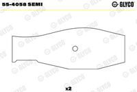 GLYCO 554058SEMI - Casquillo del cojinete, biela