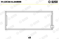 GLYCO 712438025MM - Cojinete de biela