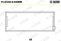 GLYCO 712438050MM - Cojinete de biela