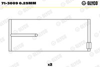 GLYCO 713009025MM - Cojinete de biela