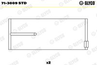 GLYCO 713009STD - Cojinete de biela