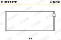 GLYCO 713084STD - Código de motor: EG<br>Nº de componente: 71-3084<br>dimensión inferior [mm]: 0,25<br>