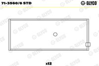 GLYCO 7135606STD - Código de motor: 25 S<br>Nº de componente: 71-3560<br>