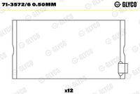 GLYCO 7135726050MM - Código de motor: OM 356.958<br>Nº de componente: 71-3572<br>dimensión inferior [mm]: 0,25<br>