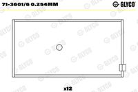 GLYCO 71360160254MM - Cojinete de biela