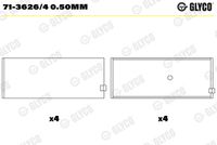 GLYCO 7136264050MM - Código de motor: C 20 SEL<br>Ancho [mm]: 19,3<br>Superficie: con revestimiento galvánico<br>Artículo complementario / información complementaria 2: Dorso de acero revestido de bronce<br>Nº de componente: 71-3626<br>para un diám. de eje de [mm]: 48,97<br>diám. del eje [mm]: 48,99<br>para diám. carcasa de [mm]: 52<br>Diám. carcasa [mm]: 52,01<br>para un juego de cojinete de [mm]: 0,02<br>juego del cojinete [mm]: 0,07<br>dimensión inferior [mm]: 0,25<br>