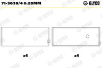 GLYCO 7136394025MM - Cojinete de biela