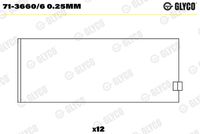 GLYCO 7136606025MM - Cojinete de biela