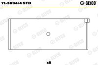 GLYCO 7136944STD - Cojinete de biela