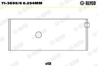 GLYCO 71369560254MM - Cojinete de biela