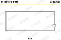 GLYCO 7137116STD - Código de motor: BBG<br>Nº de componente: 71-3711<br>dimensión inferior [mm]: 0,25<br>