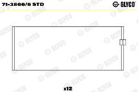 GLYCO 7138666STD - Código de motor: XF 315 M<br>Nº de componente: 71-3866<br>dimensión inferior [mm]: 0,5<br>