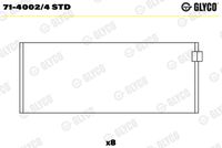 GLYCO 7140024STD - Código de motor: M 271.951<br>Nº de componente: 71-4002<br>dimensión inferior [mm]: 0,25<br>