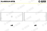 GLYCO 7140334STD - Código de motor: 263 A2.000<br>Nº de componente: 71-4033<br>sobremedida [pulgada]: 0,01<br>