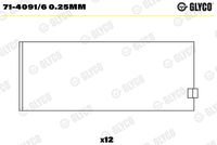 GLYCO 7140916025MM - Cojinete de biela