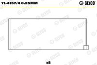 GLYCO 7141574025MM - Código de motor: 188 A3.000<br>Espesor [mm]: 1,534<br>Ancho [mm]: 19,5<br>Diámetro exterior [mm]: 53,89<br>para un diám. de eje de [mm]: 50,77<br>para diám. carcasa de [mm]: 53,89<br>Diám. carcasa [mm]: 53,91<br>Se requiere adicionalmente artículo Nº: BM1026<br>Se requiere adicionalmente artículo Nº: BT3023<br>para diámetro de abertura hasta [mm]: 50,79<br>