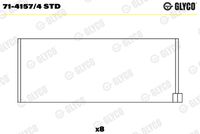 GLYCO 7141574STD - Código de motor: 188 A3.000<br>Nº de componente: 4350CP<br>dimensión inferior [mm]: 0,5<br>