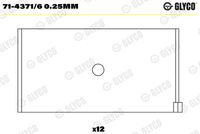 GLYCO 7143716025MM - Cojinete de biela