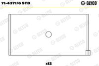 GLYCO 7143716STD - Cojinete de biela