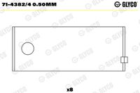 GLYCO 71-4382/4 0.50mm - Cojinete de biela