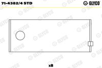 GLYCO 7143824STD - Código de motor: NEL<br>Nº de componente: AE5792<br>dimensión inferior [mm]: 0,5<br>