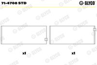 GLYCO 714708STD - Código de motor: ISBe-150<br>Procesamiento: craqueado<br>Nº de componente: 71-4573<br>Nº de componente: 71-4708<br>Versión: connecting rod<br>dimensión inferior [mm]: 0,5<br>