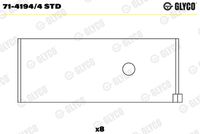 GLYCO 7141944STD - Cojinete de biela