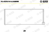 GLYCO 7143114025MM - Cojinete de biela