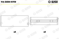 GLYCO 723851STD - Código de motor: OM 902.916<br>Nº de componente: 72-3851<br>dimensión inferior [mm]: 0,25<br>