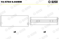 GLYCO 724760050MM - Código de motor: OM 926.996<br>Superficie: Pulverización catódica (atomización)<br>Nº de componente: 72-4760<br>dimensión inferior [mm]: 0,25<br>