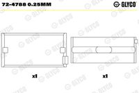 GLYCO 724788025MM - Garantía: 2 años de garantía<br>peso [g]: 266<br>Altura [mm]: 19<br>para OE N°: 661319<br>Diámetro interior [mm]: 25<br>Diámetro exterior [mm]: 62<br>