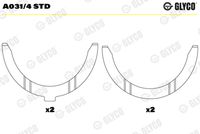 GLYCO A0314STD - Disco distanciador, cigüeñal