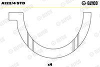 GLYCO A1224STD - Disco distanciador, cigüeñal