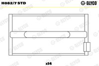 GLYCO H0827STD - Cojinete de cigüeñal