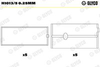 GLYCO H10135025MM - Código de motor: G9T 600<br>Ancho [mm]: 20,99<br>Diámetro exterior [mm]: 61,7<br>Se requiere adicionalmente artículo Nº: BB2040<br>Se requiere adicionalmente artículo Nº: BT3014<br>