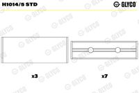 GLYCO H10145STD - Cojinete de cigüeñal